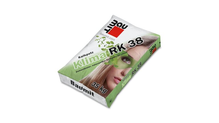 Kalkputz Klima RK 38, im Sack verpackt, liegend
